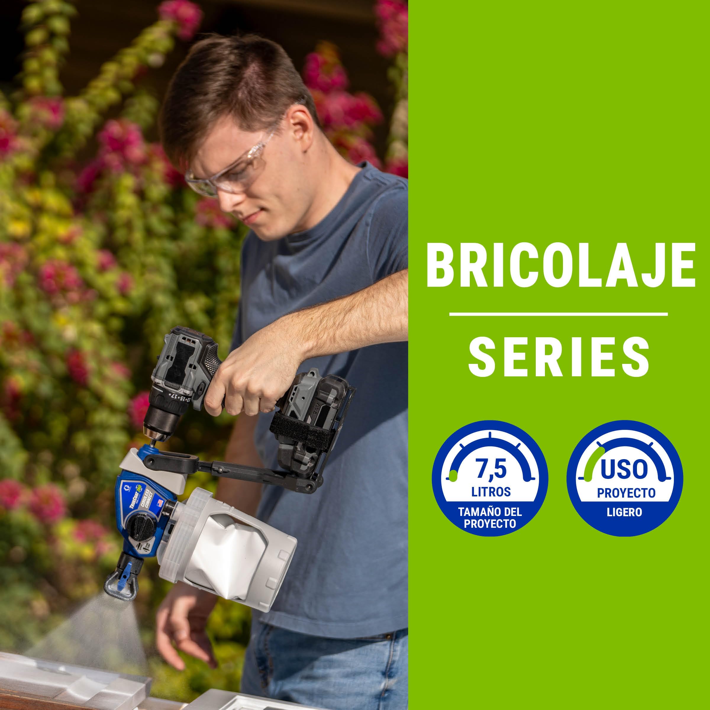 Magnum by Graco 26D361 TrueCoat 360 Cordless Connect, pulverizador de pintura airless portátil con cable, pulverizador para taladro, uso doméstico, pequeños proyectos decorativos (presión máx 138 bar)