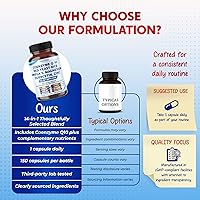 Vista 6 de Coenzima Q-10 Arroz de levadura roja Quercetina Magnesio Malato, Glicinato, Citrato