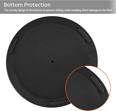Yaheetech 26.5lbs Heavy Duty Outdoor Umbrella Base, Black | Patio Umbrella Stand, 18'' Antiqued Round Resin Construction, All Weather for Deck, Poolside, Garden