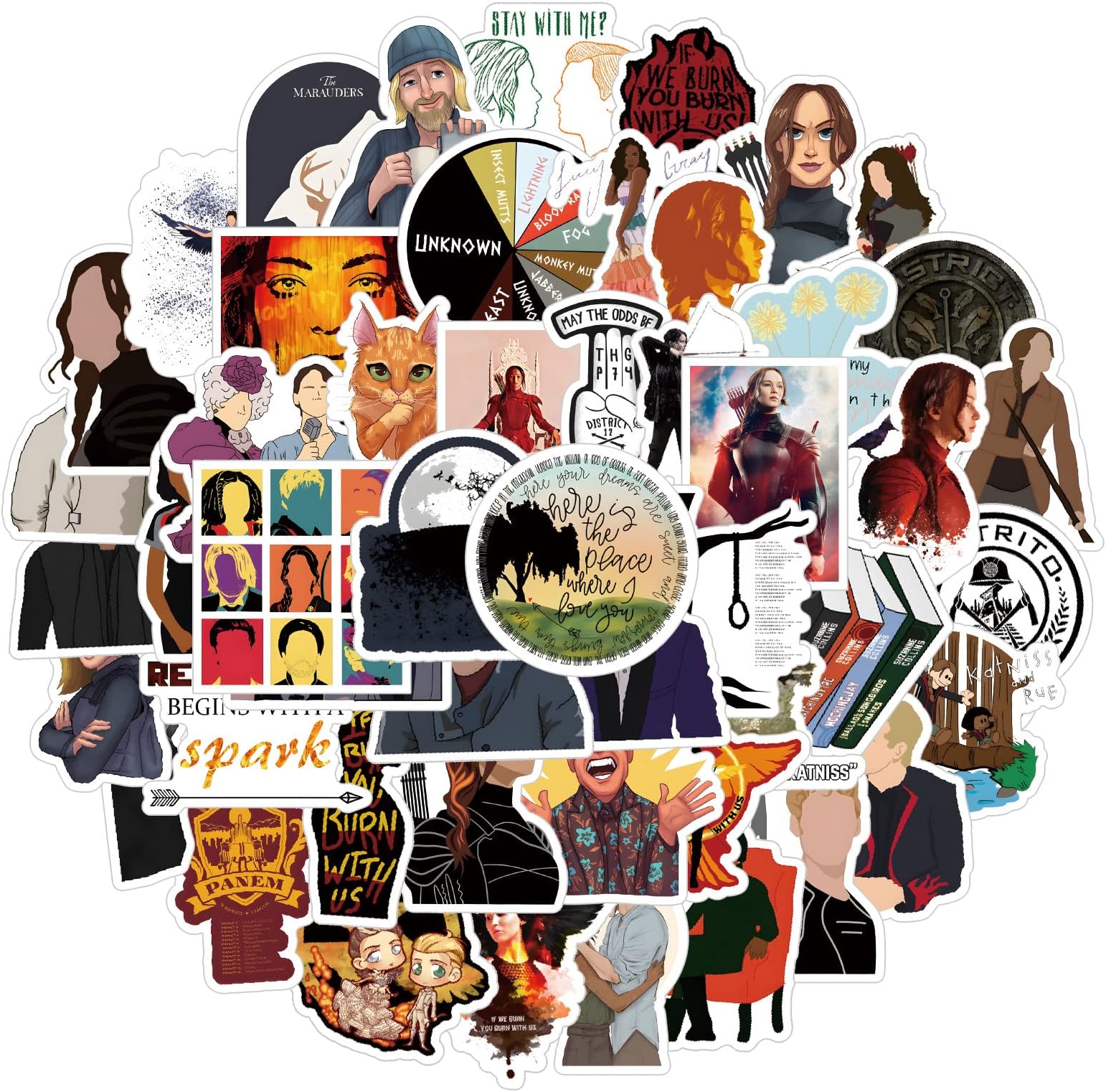 YEESACG 62Pcs Classic American TV Show Series Stickers Pack | Vinyl Waterproof Funny Decals DIY Sticker for Adults Party Supply, Phone, Laptop, Water Bottle, Skateboard Computer Decal