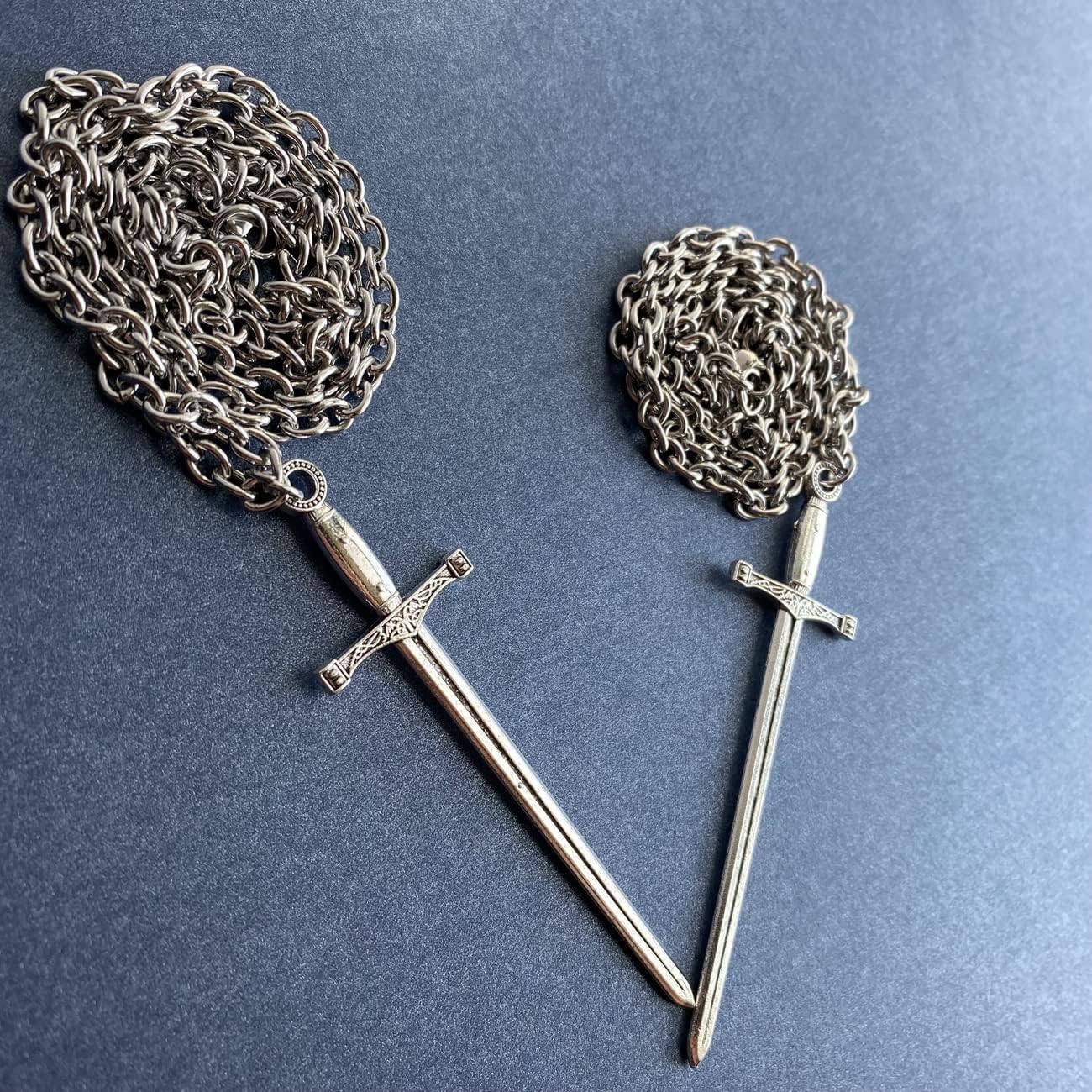 Stainless Steel Chain Pendant Necklace for Men Women Medieval Pendant Necklace - Image 3