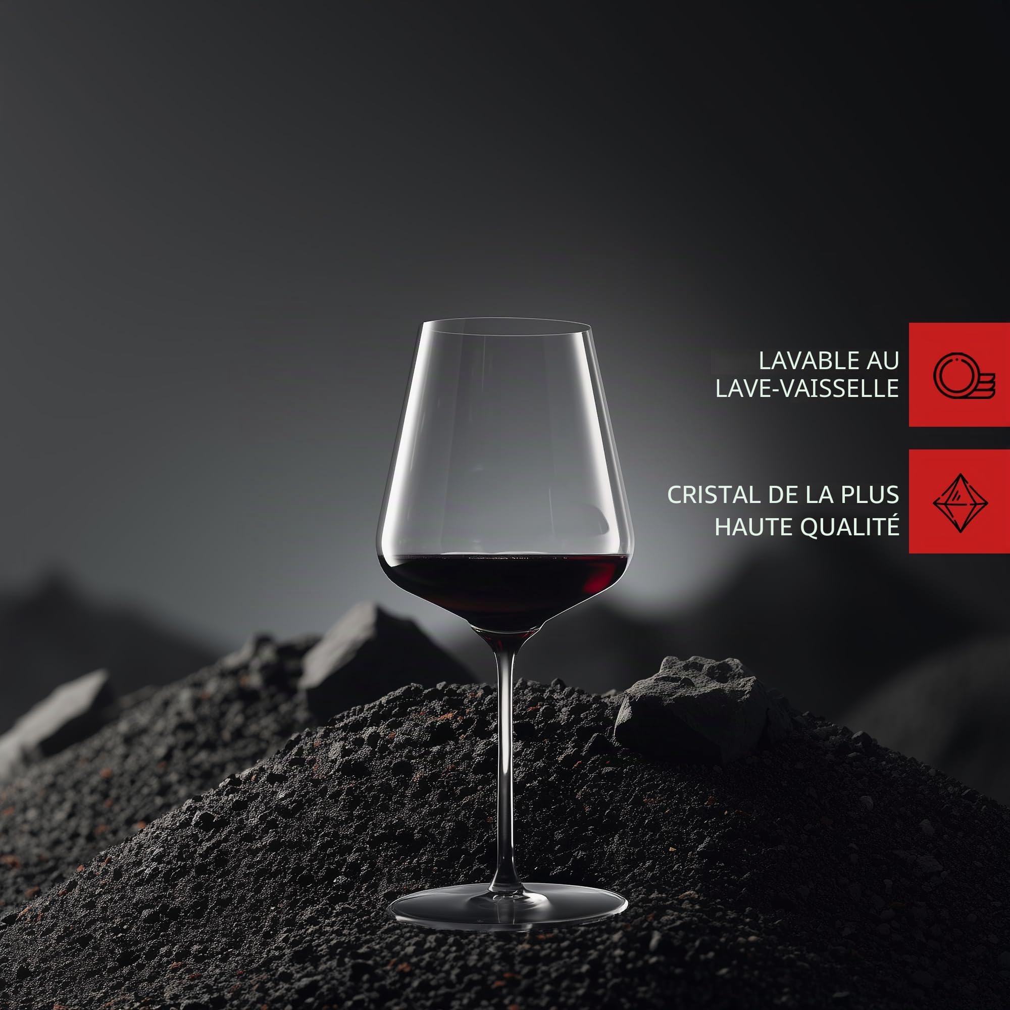 Spiegelau & Nachtmann 1350165 - Lot de 2 verres de Bordeaux en cristal - 750 ml - Definition