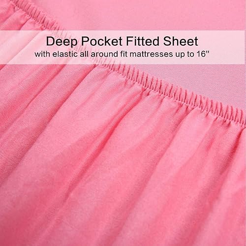 Miniatura 3 de Juego de sábanas de diseño estampado clásico - Juegos de sábanas con bolsillo profundo ultra suave y transpirable.