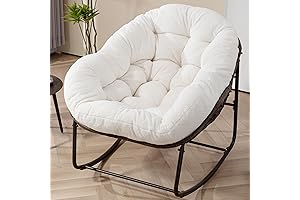 Cozy and Calming Outdoor Papasan Rocking Chair for Your Haven