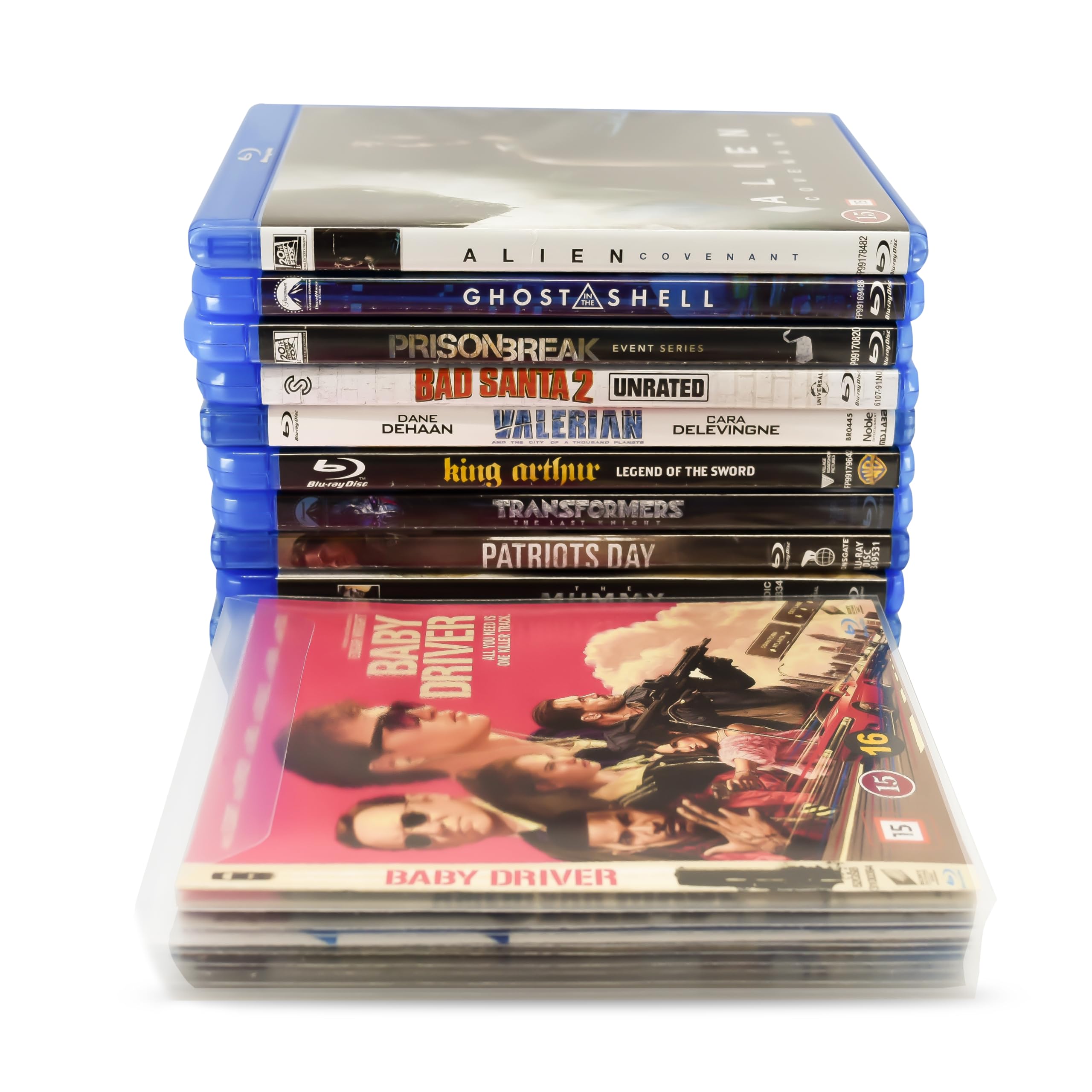 3L Fr 10283 – Blu Ray Pouch przezroczysta klapka nieperforowana na tarcze i rękawy, 150 x 155 mm – 50 sztuk