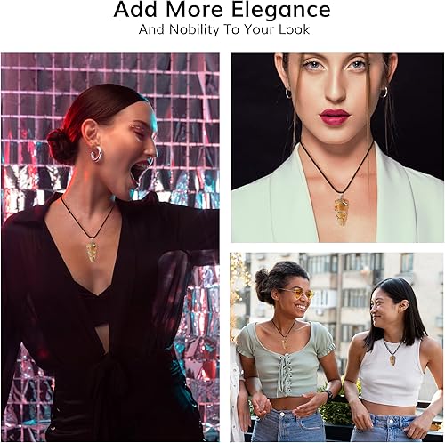 Miniatura 4 de YATSKIA Black Tourmaline Necklace - Tourmaline Necklace - Healing Spiritual Crystal Necklaces - Black Tourmaline Jewelry - Raw Crystal Necklace