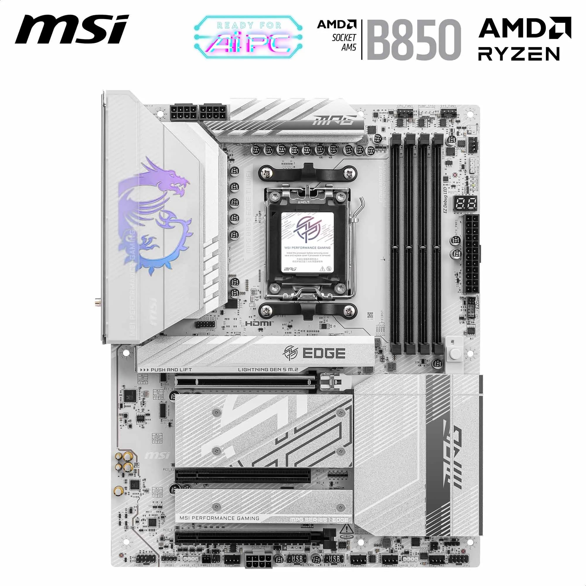 MSI MPG B850 EDGE TI WIFI AM5 マザーボード Amazon.com: MSI MPG 