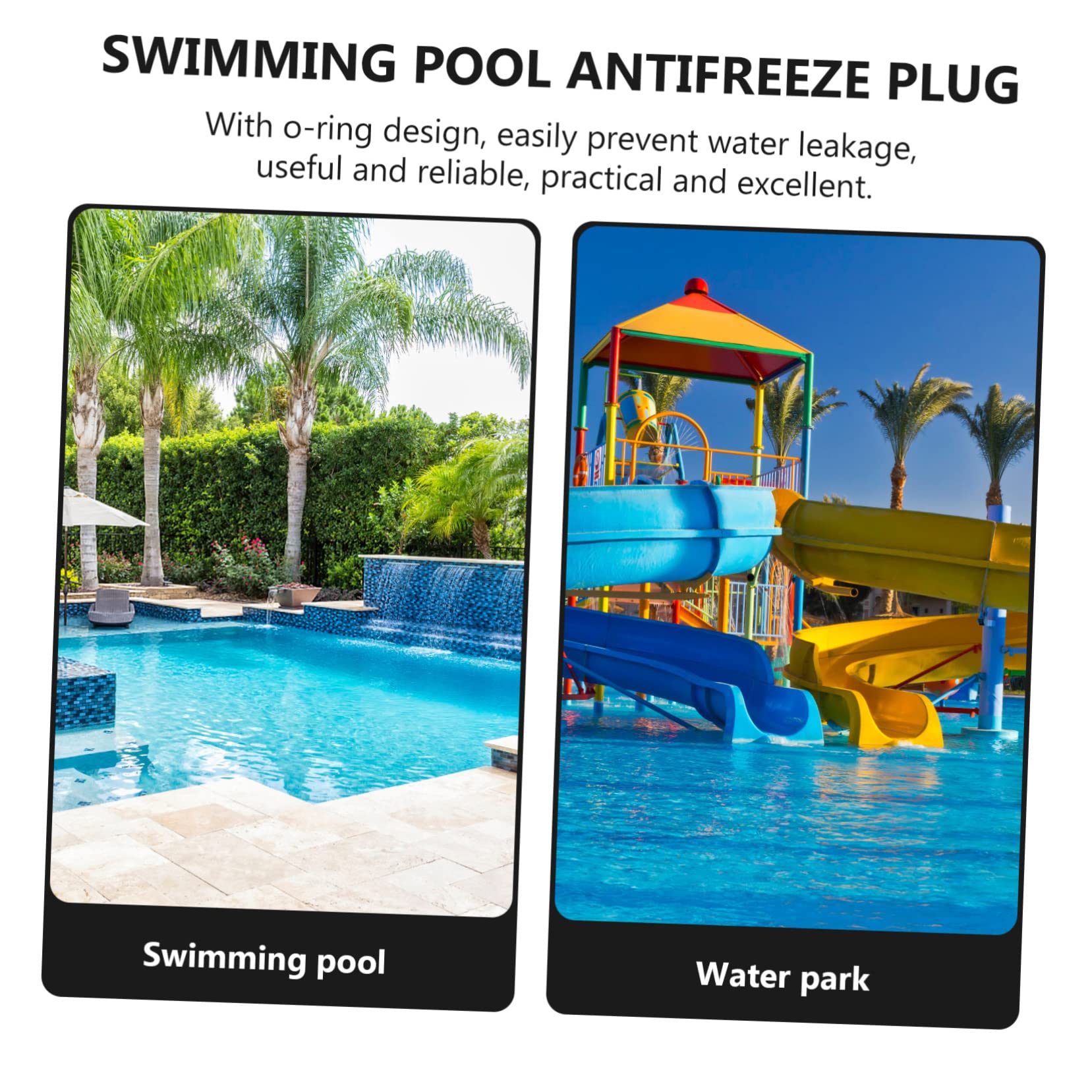 Happyyami 12pièces Bouchons De De Piscine Filtrant Bouchons à Vis pour Et Vidange Accessoires De Piscine Étanches Et Faciles à Installer