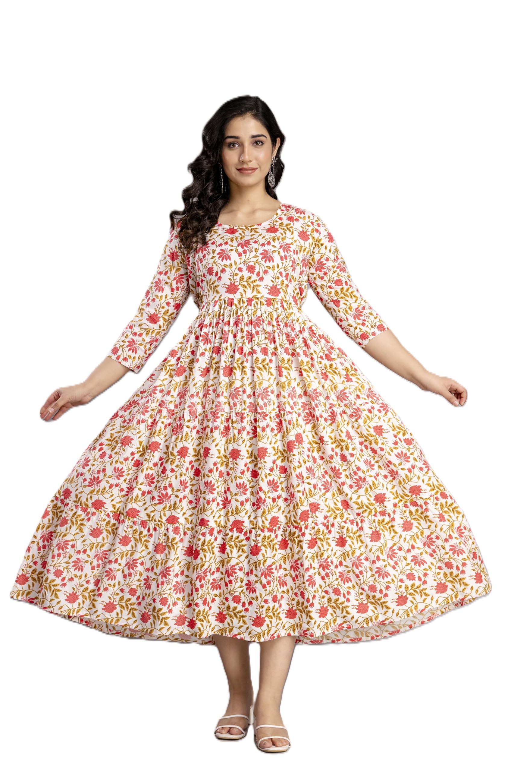 Biffy Women's Rayon Relaxed Fit Anarkali Maternity Kurti.-picture-14