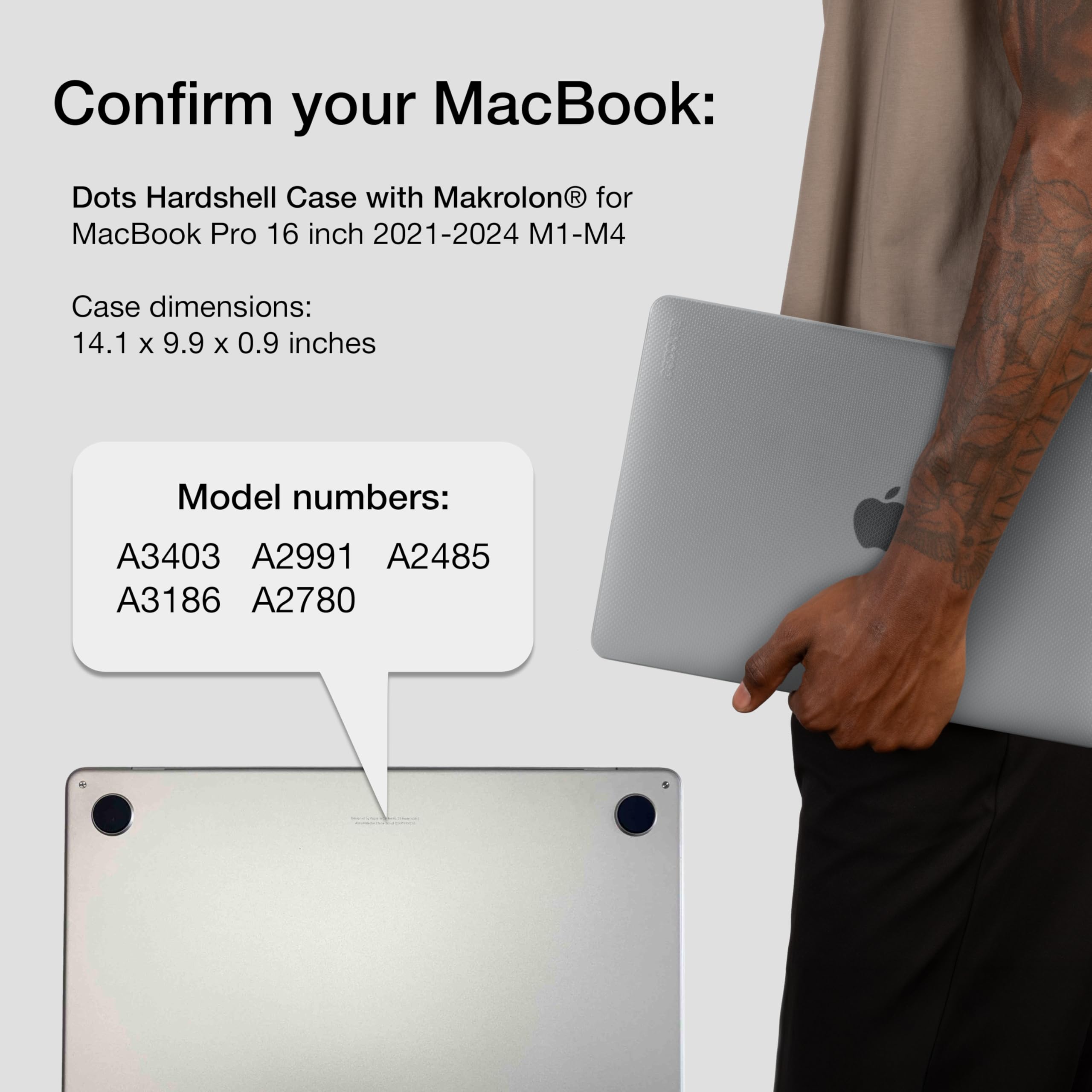 Amazon.com: Incase Dots Hardshell with Makrolon® - MacBook Pro 16