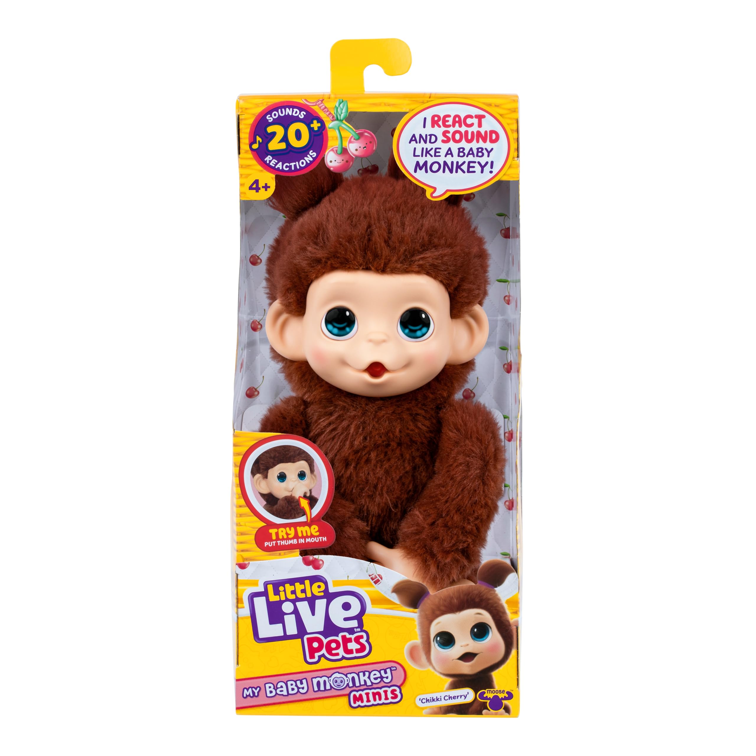 Peluche - LITTLE LIVE PETS - My Mini Baby Monkey - Marrone - Et? 4+