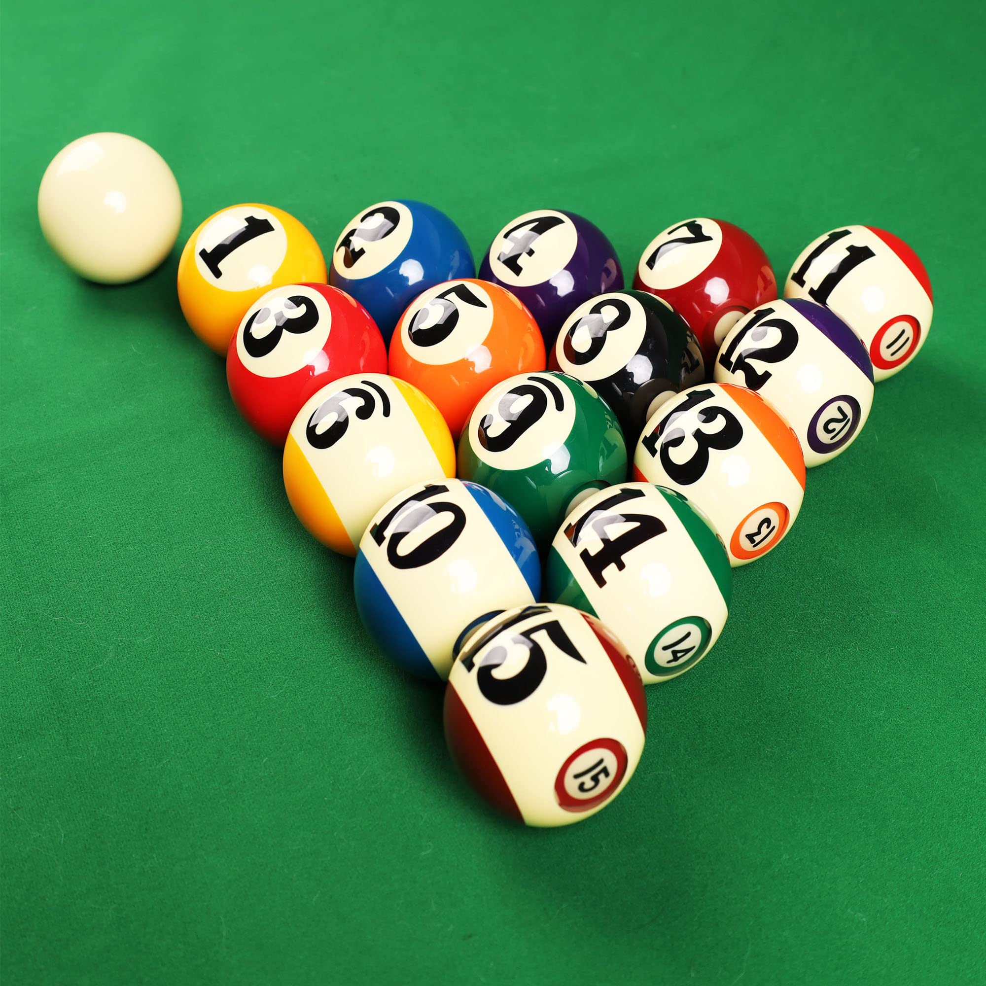 Billiard Ball Pool Balls 2-1/4 Inch Pool Ball Set Made with high-Grade Imported Resin