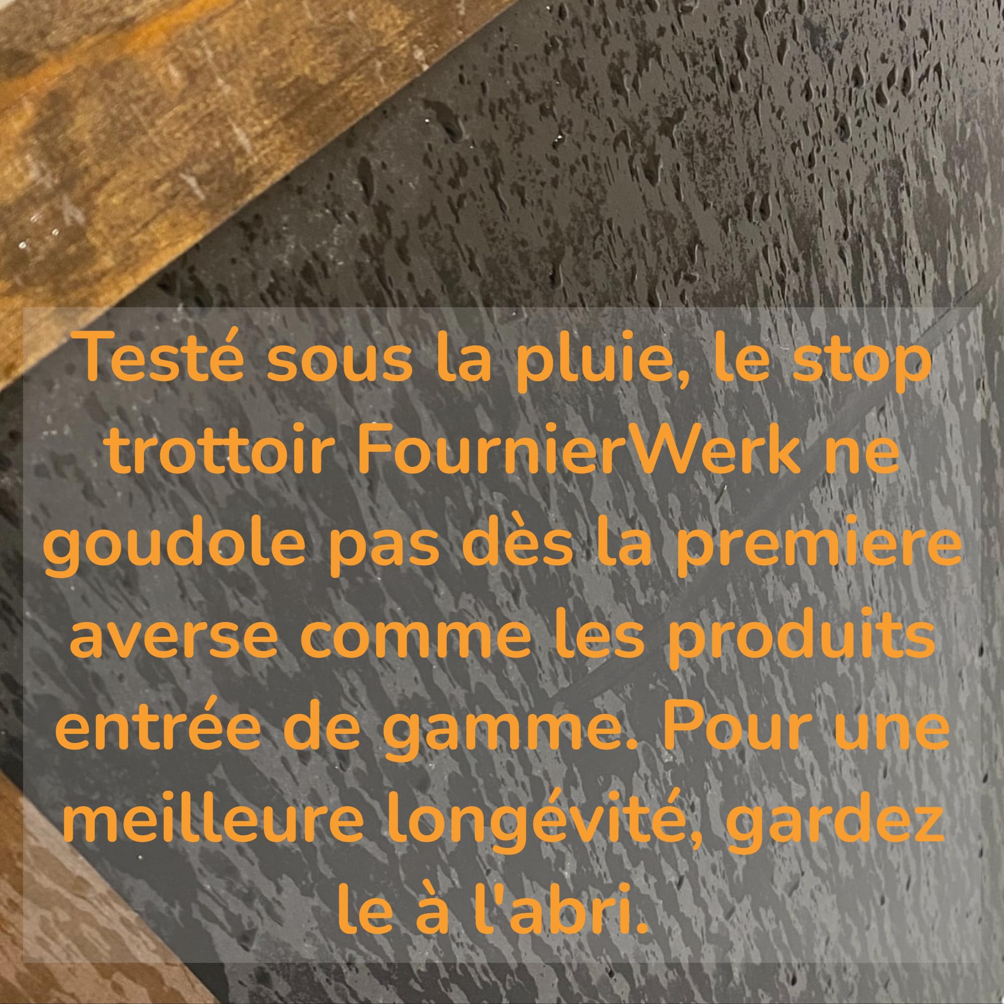 Stop Trottoir Exterieur Professionnel Fabriqué en France, Résistant à la pluie | Ardoise Restaurant sur chevalet