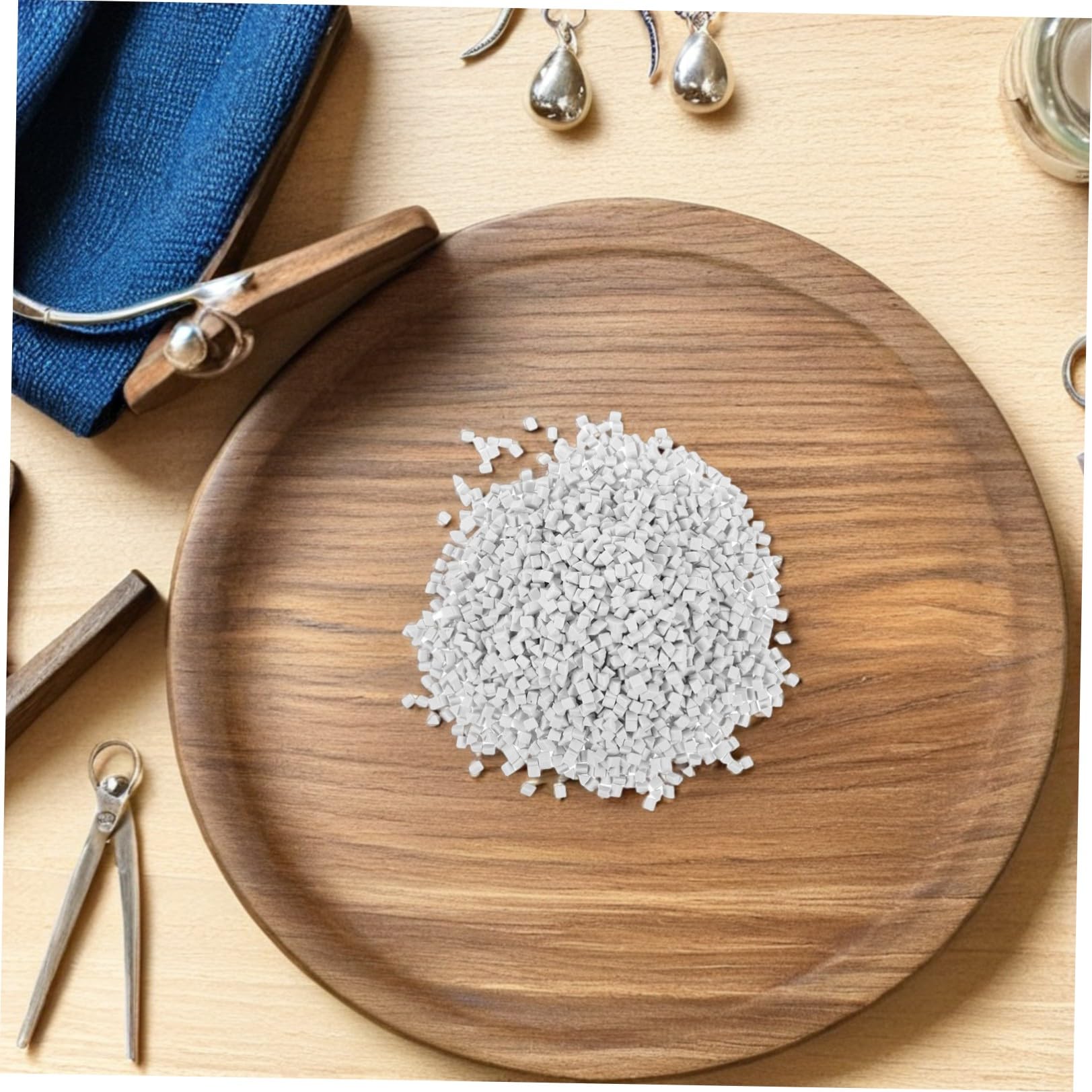 Weiße Keramik Dreieckskugeln 4mm 1kg für Steintrommeln