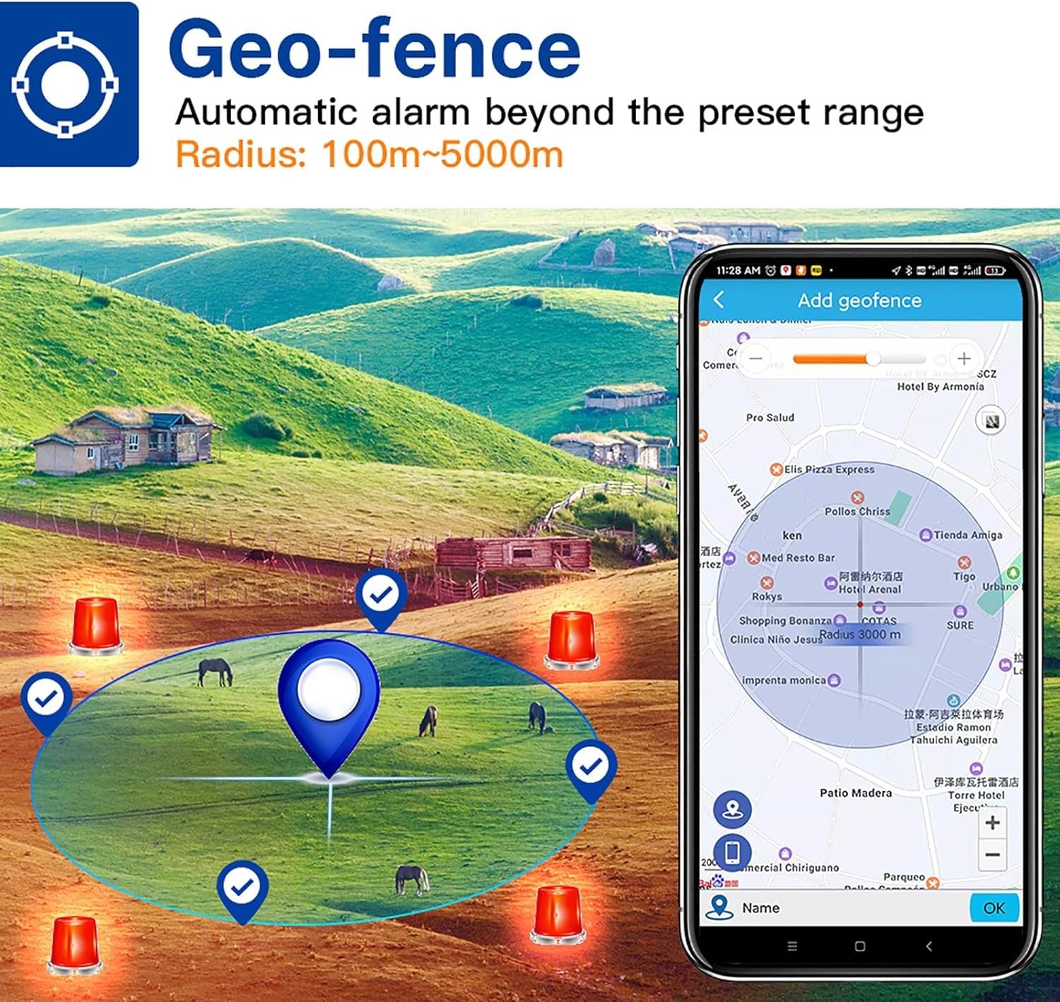 Słoneczny tracker zwierząt, lokalizator GPS dla krów, ścieżka historyczna, pozycjonowanie w czasie rzeczywistym, ustawienie zasięgu i alarm wibracyjny, odpowiedni dla bydła, owiec, koni i wielbłądów
