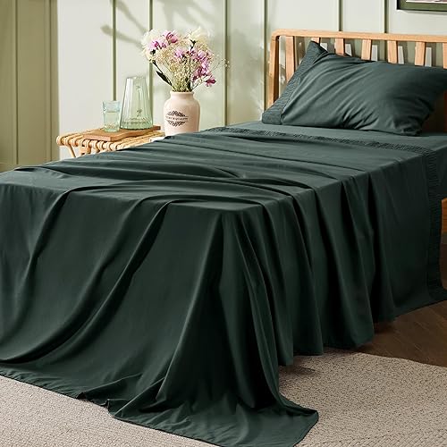 Miniatura 57 de Bedsure Juego de sábanas individuales – Sábanas suaves para cama individual, 3 piezas de hotel de lujo, color gris pardo, juego de sábanas de 01