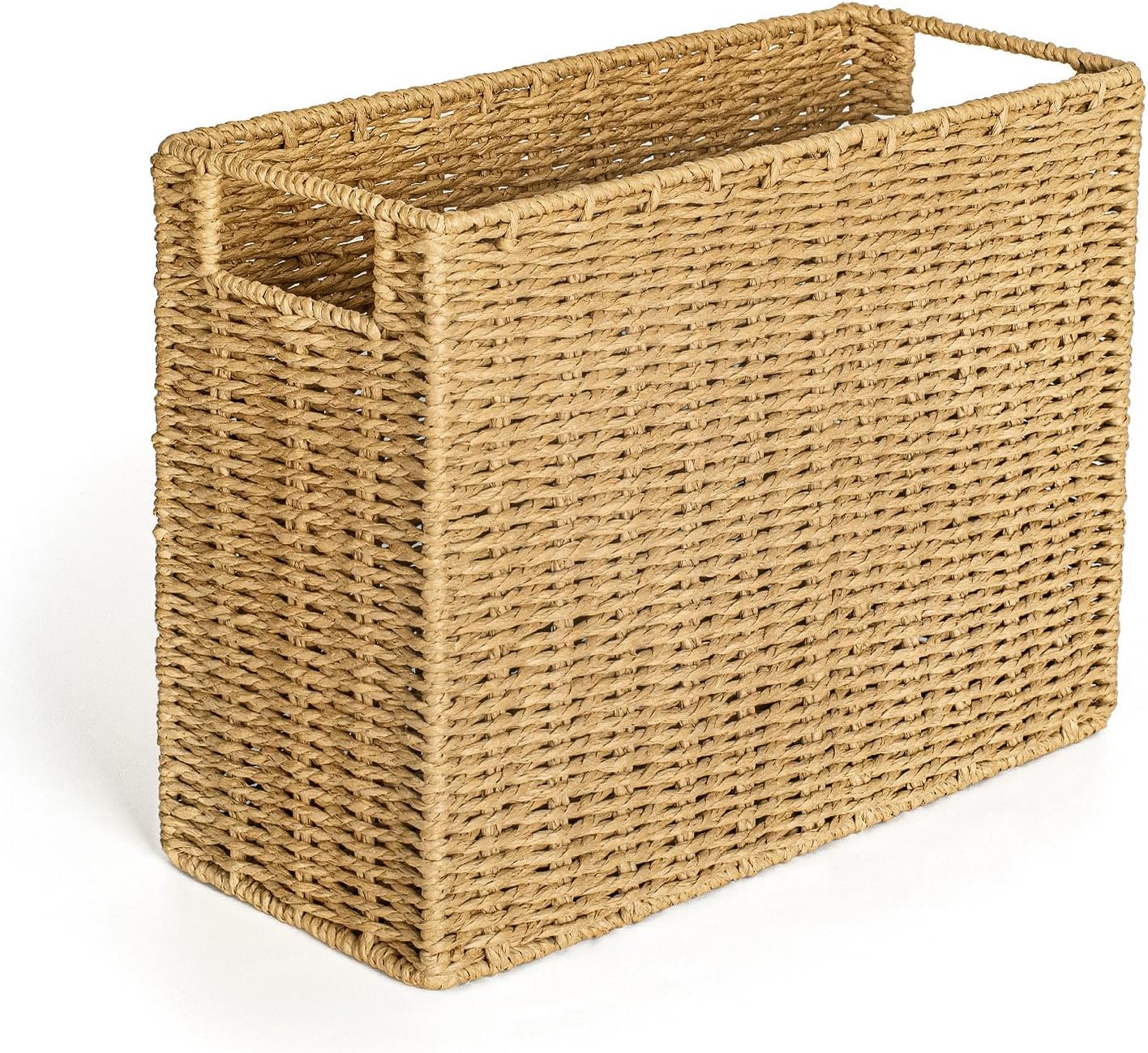 Amazon.com: AELS Woven Natural Fibre Magazine Holder, Magazine Rack ...