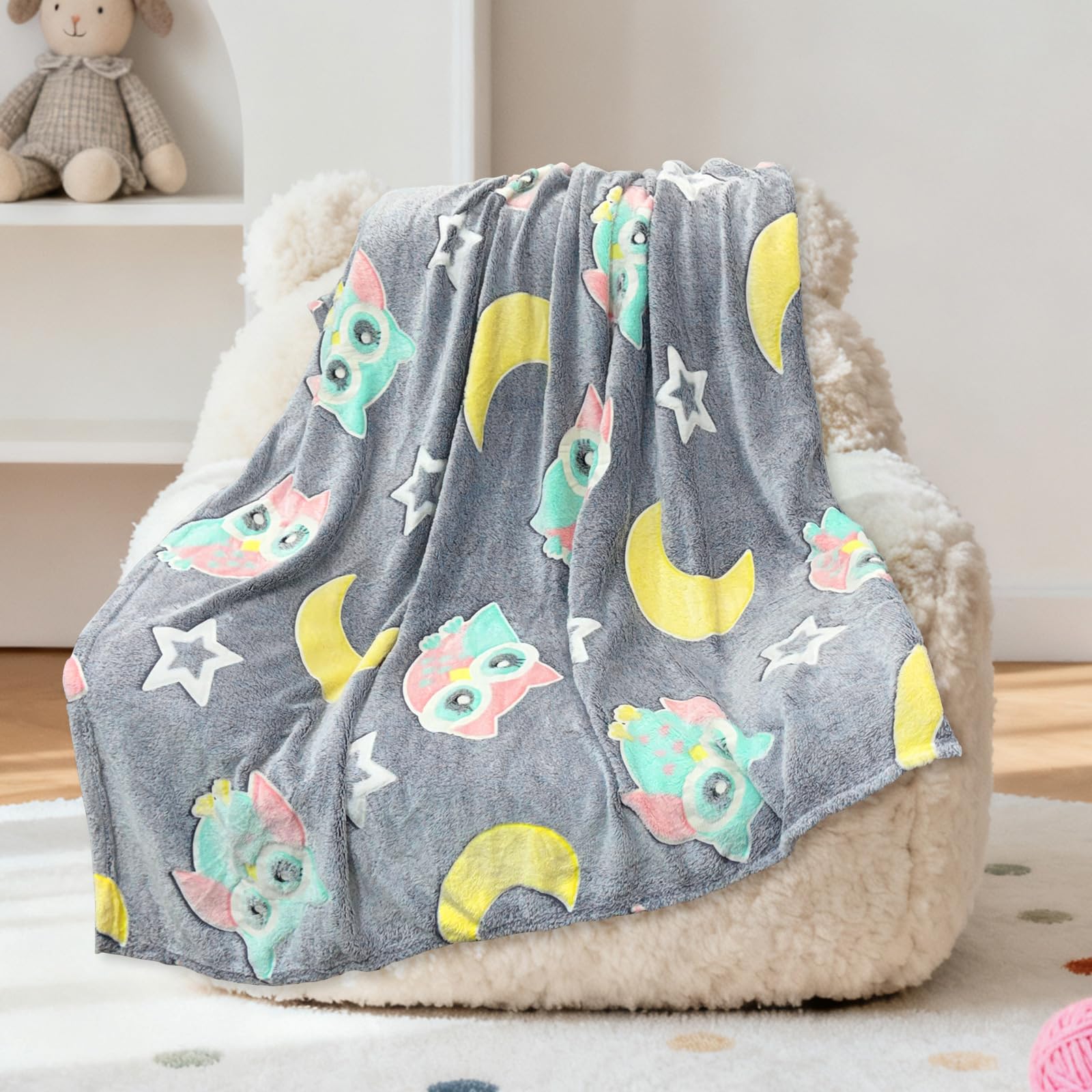 Plaid enfant licorne douillet grand format 150x200 pour soirées cinéma au salon