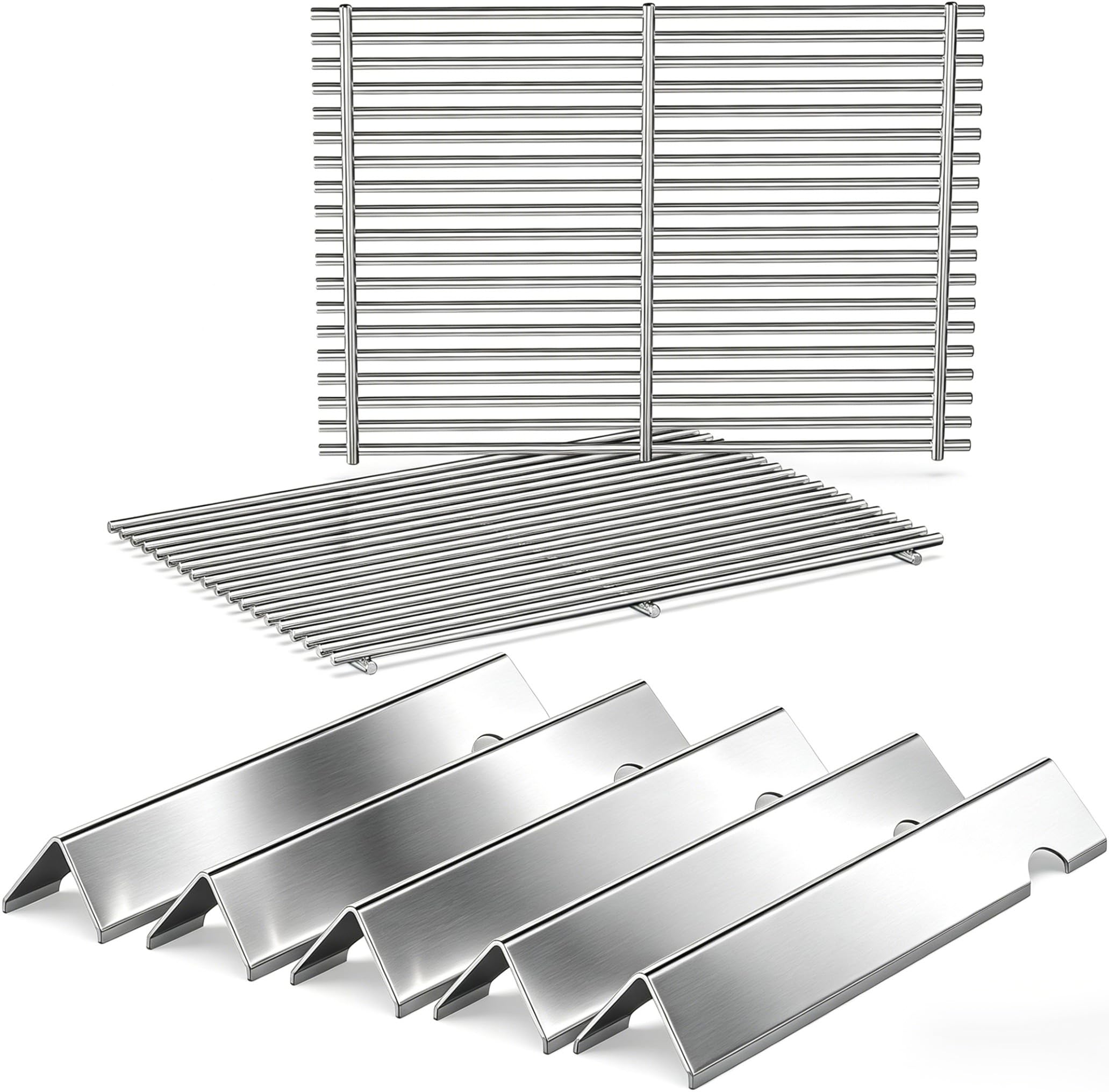 Ruszty do grilla, 47,6 cm i drążki aromatyczne Genesis II części zamienne do Weber Genesis II 300 / LX 300, GS4 Genesis II E-310 E-315 S-335 Series Grill 66795 66095 części do grilla