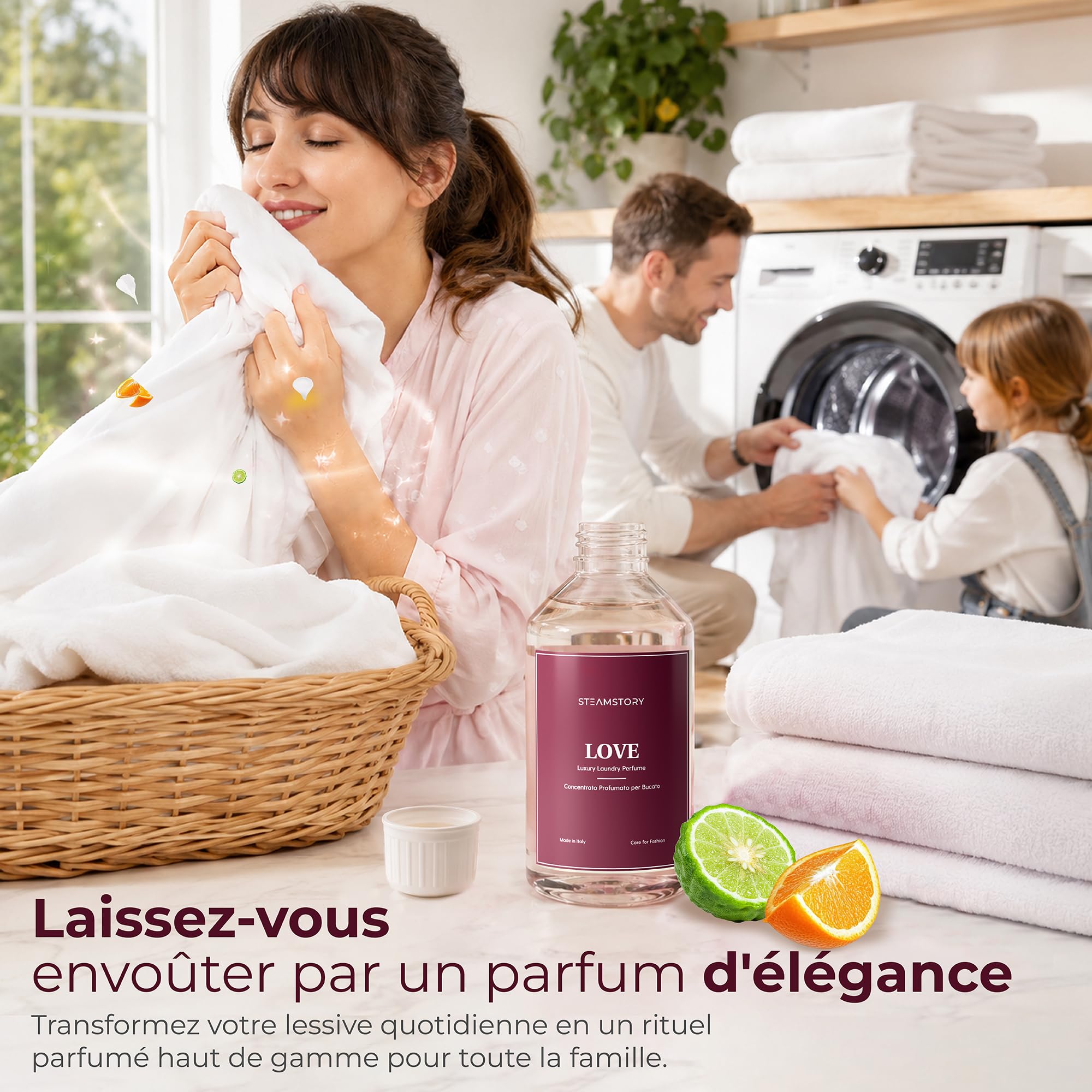 Lot de parfums de toilette de luxe Love - Lot de 3 parfums chauds et romantiques avec amour, rubis et marbre - 3 x 250 ml