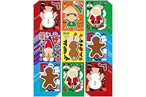 Preschool Gifts for Students Christmas Kids Gift Funnlot 30 PCS Christmas Stickers for Kids