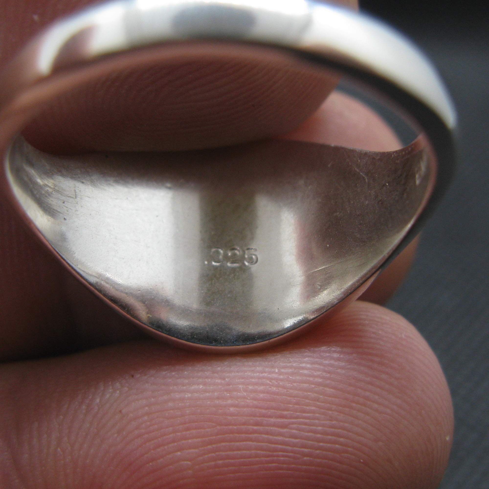 Anillo de Plata de Lay Sólido Estampado 925 Cruz de Malta R002087 Empress