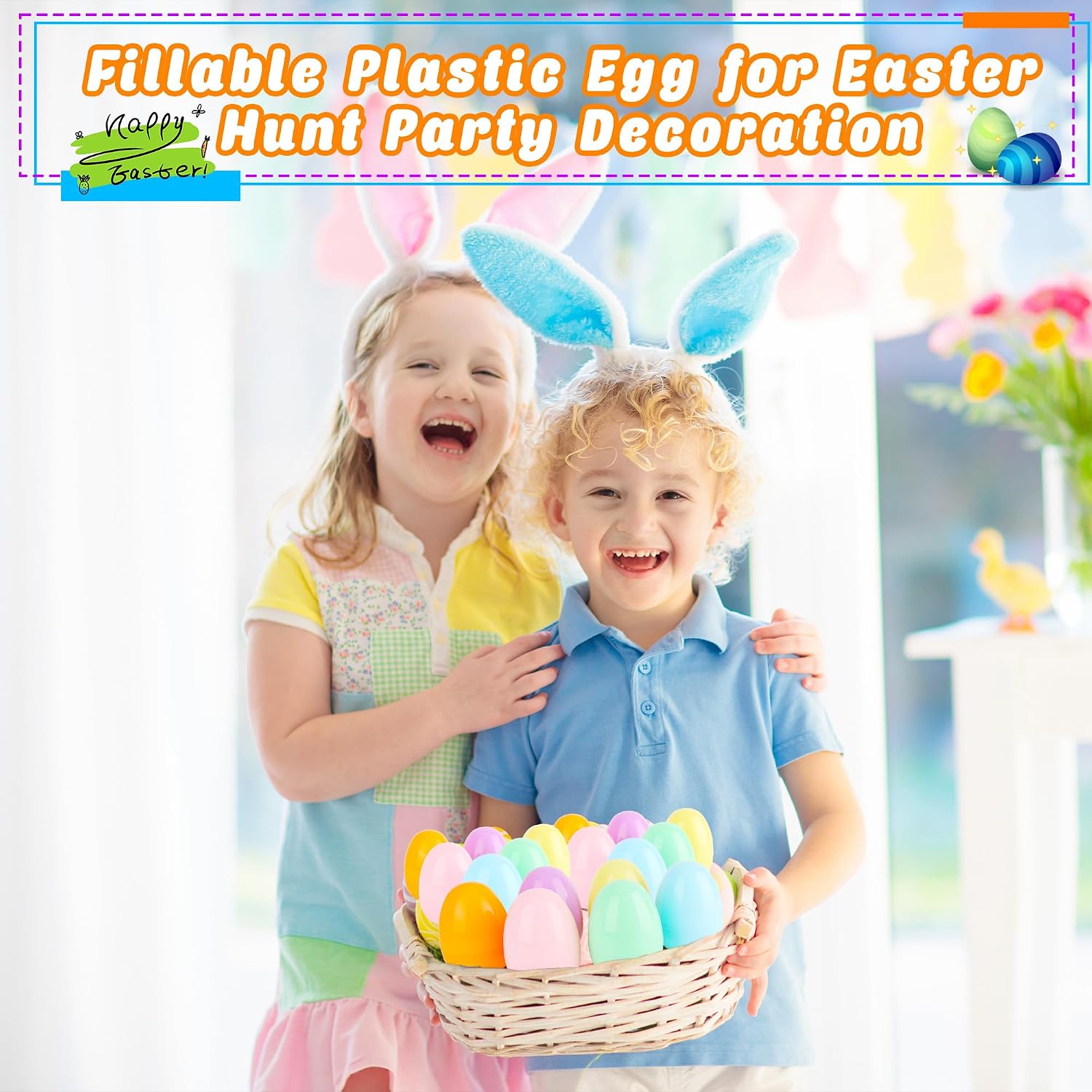 4 Inches Plastic Macarons Easter Eggs Fillable 18/ 24/ 30 Pcs Plastic Easter Eggs Empty Eggs for Easter Filling Treats Gift Baskets Egg Hunt (30 Pcs - Macarons ( 4 Inch ))