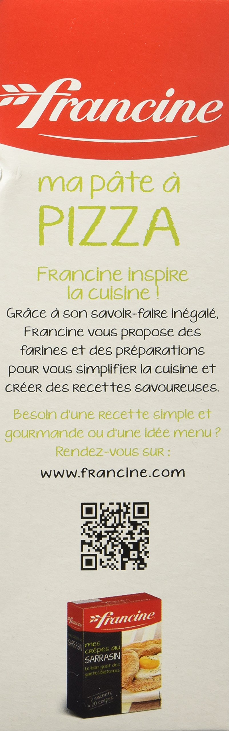 Francine Préparation pour pâte à pizza 510 g - Lot de 5