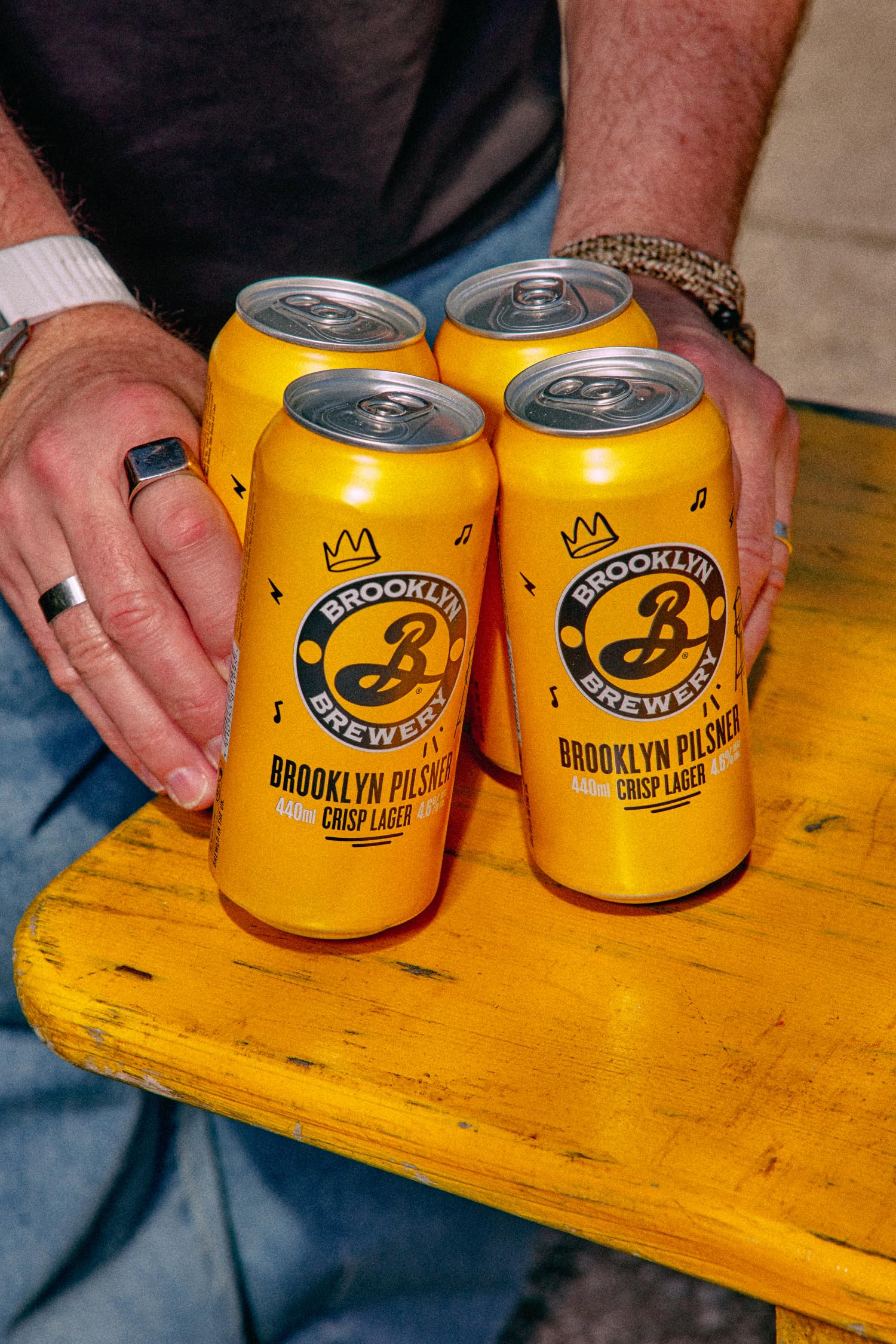 Brooklyn Pilsner Lager Beer 440ml Can (Pack of 10) — view 5