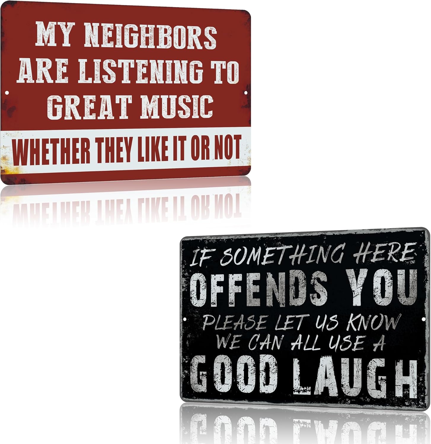 Yniaun Decor Funny Home Bar Garage Room Decor for Wall/Porch Vintage Man Cave Metal Tin Sings for for House Shop/Basement/Kitchen Accessories/Gitfs