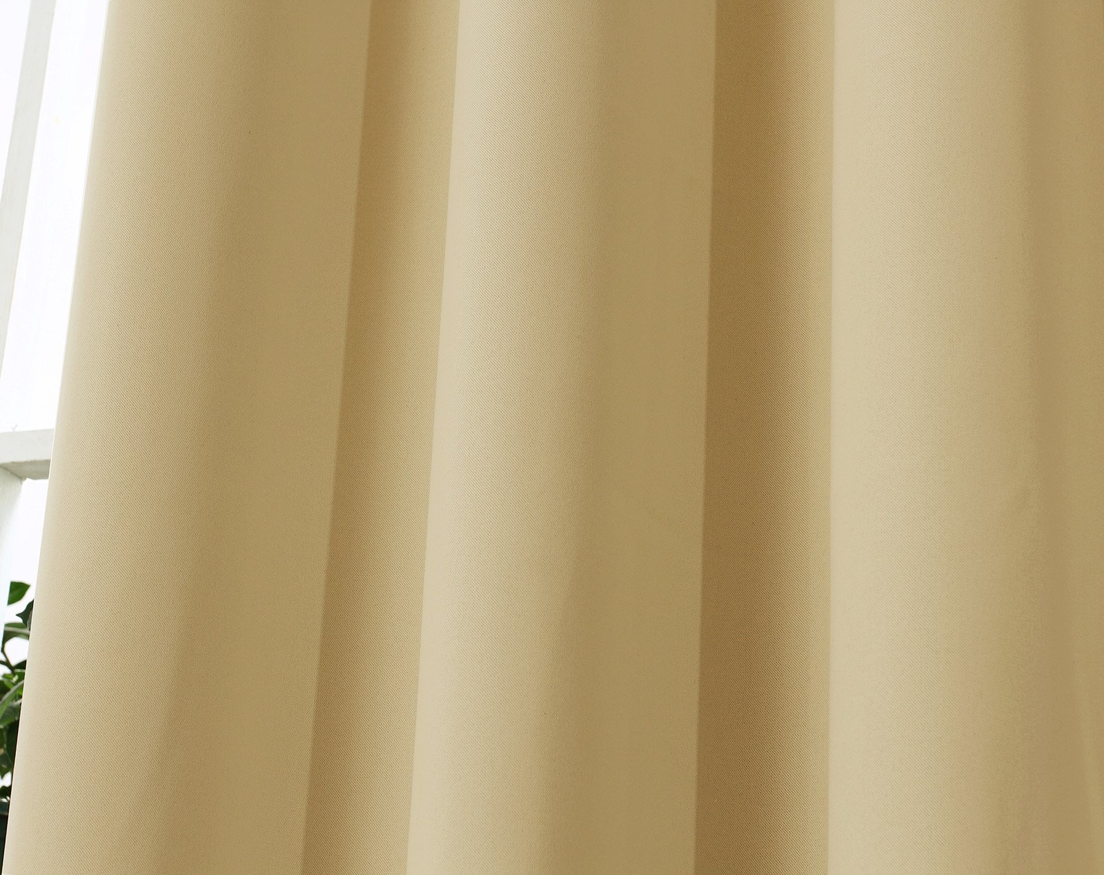 Tenda Oscurante Laneetal Con Nastro, 250g/m² - Termica E Isolante, Colore Champagne, 140x245 Cm, Per Soggiorno E Camera Da Letto