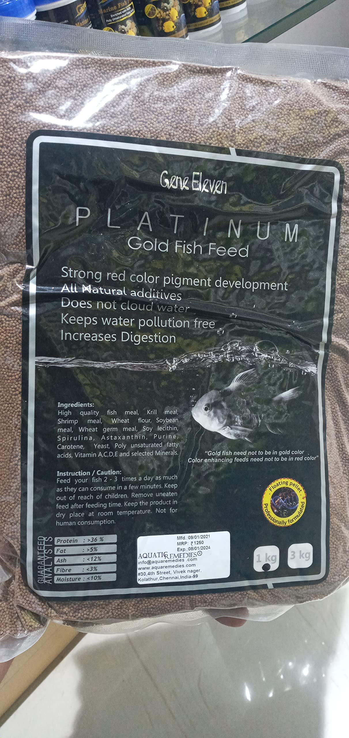 Premier Plants Platinum Gold Fish Feed for Aquarium 1kg (Pack of 1) (B0BX6XD638) Amazon Price History, Amazon Price Tracker