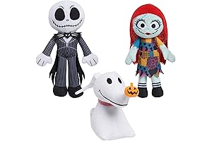 Disney Tim Burton Nightmare Before Christmas Jack and Sally Figures 3-Pack