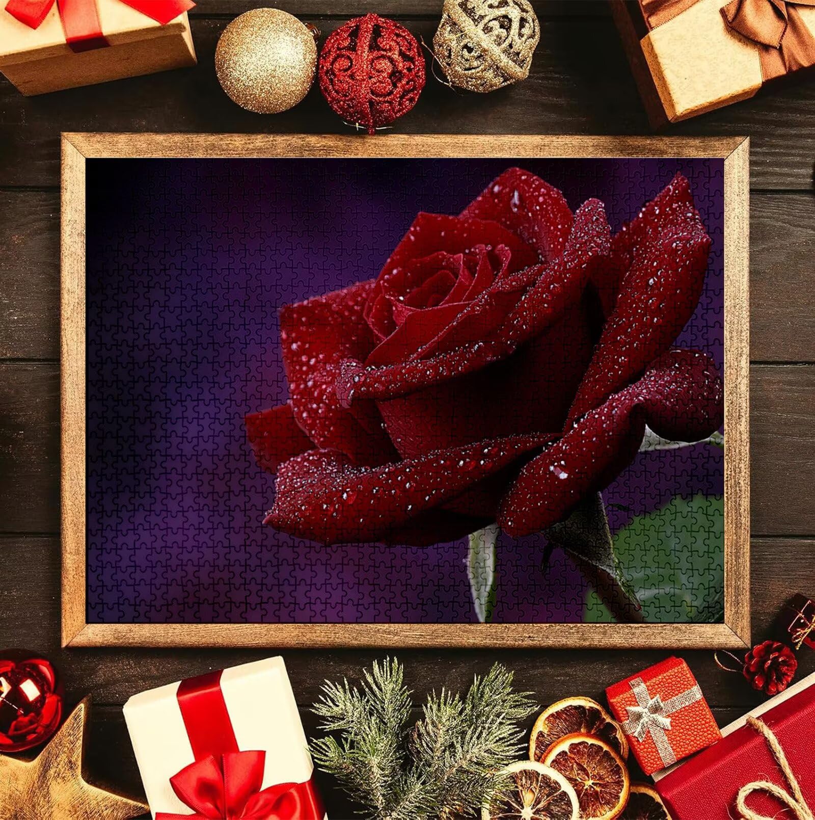 Puzzle Personalizado con Foto, Personalizada Rompecabezas Personalizado Diseña tu Logo Foto o Texto, Personalizado Navidad Halloween San Valentín Parejas Niños Familia Amigos h-4325