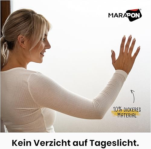 Miniatura 3 de MARAPON Staitc - Película adhesiva para ventana 11.8 x 157.4 pulgadas Película de privacidad para ventana de vitrales, película de privacidad para