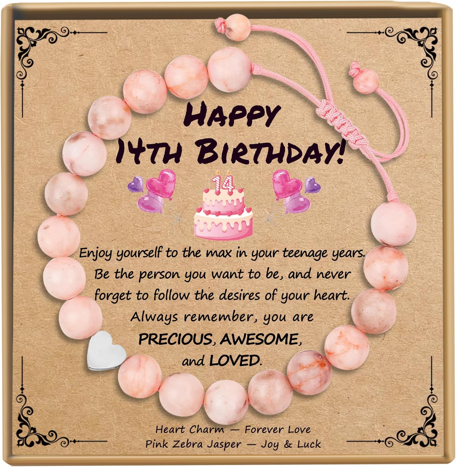 Sereney Birthday Gifts for Girls, Beaded Bracelets as 1/2 1 2 3 4 5 6 7 8 9 10 11 12 13 14 15 16 Year Old Birthday Gift, Adjustable Cross/Pearl Bracelet as Happy Birthday Gifts for Daughter