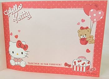 Amazon.co.jp: ハローキティ 8デザインメモ メモ帳 8柄128枚