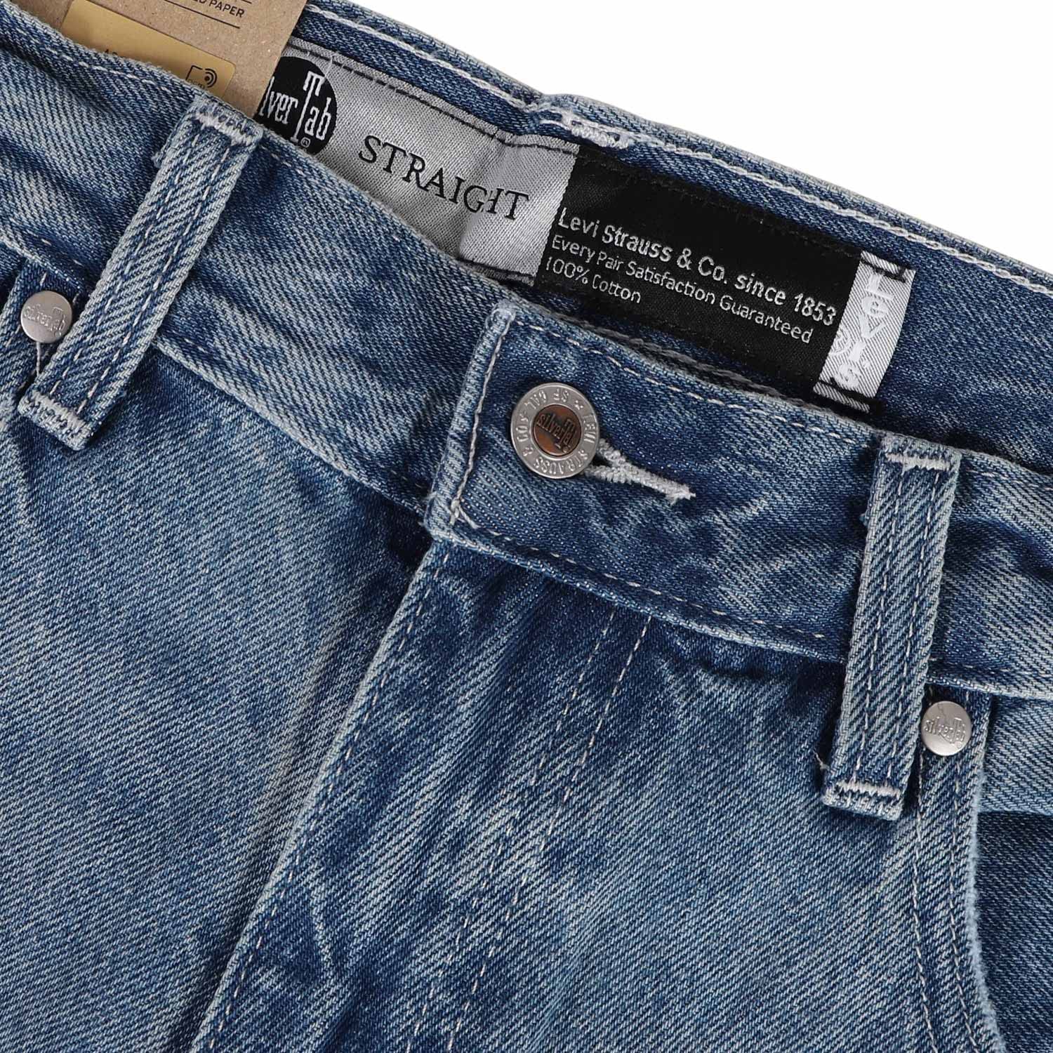 Amazon.co.jp: [リーバイス] デニム ジーンズ シルバータブ ストレート