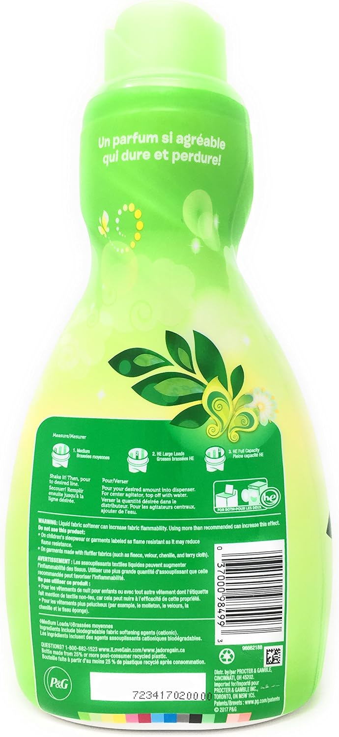 Gain Liquid Fabric Softener, Original, 41 Ounces (Pack of 2)