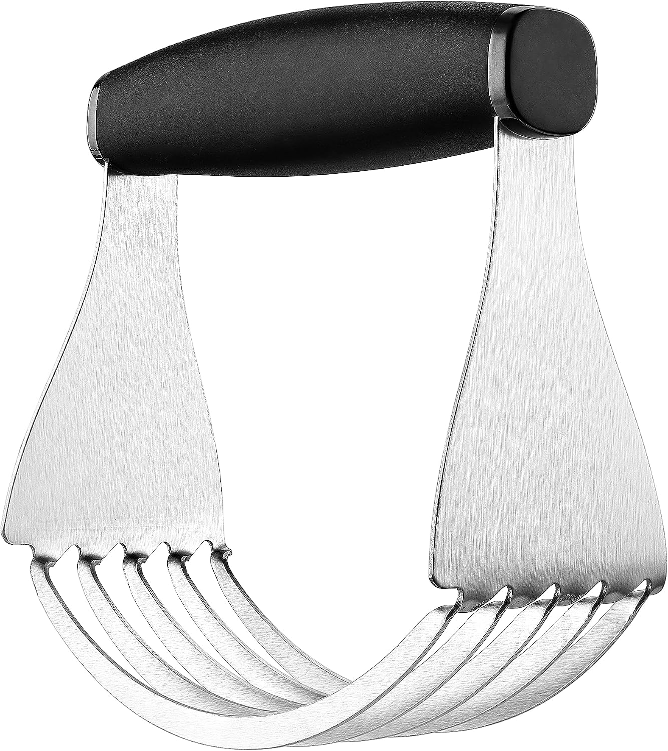 Spring Chef Dough Blender, Top Professional Pastry Cutter with Heavy Duty Stainless Steel Blades, XL Size, Black