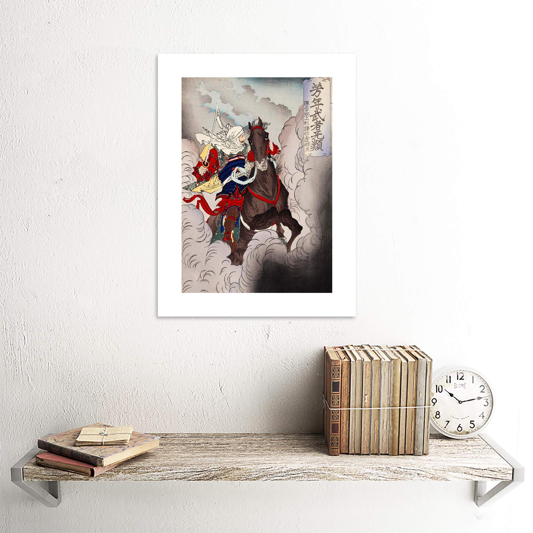 Amazon.com: The Art Stop PAINTING CHIKANOBU SAMURAI HORSE JAPAN