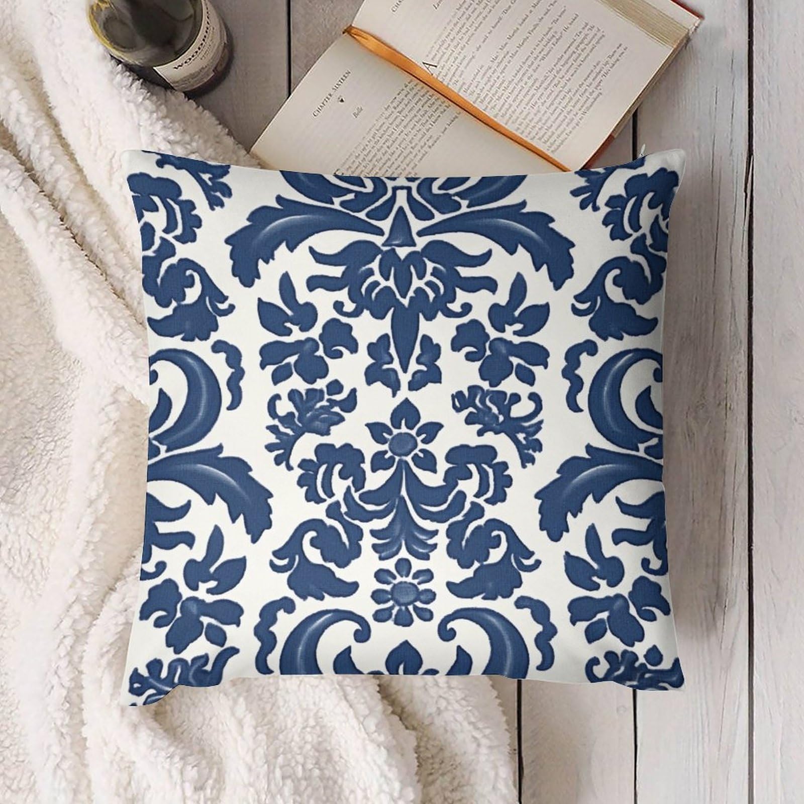Homey Cozy Federa per cuscino in velluto turchese, serie