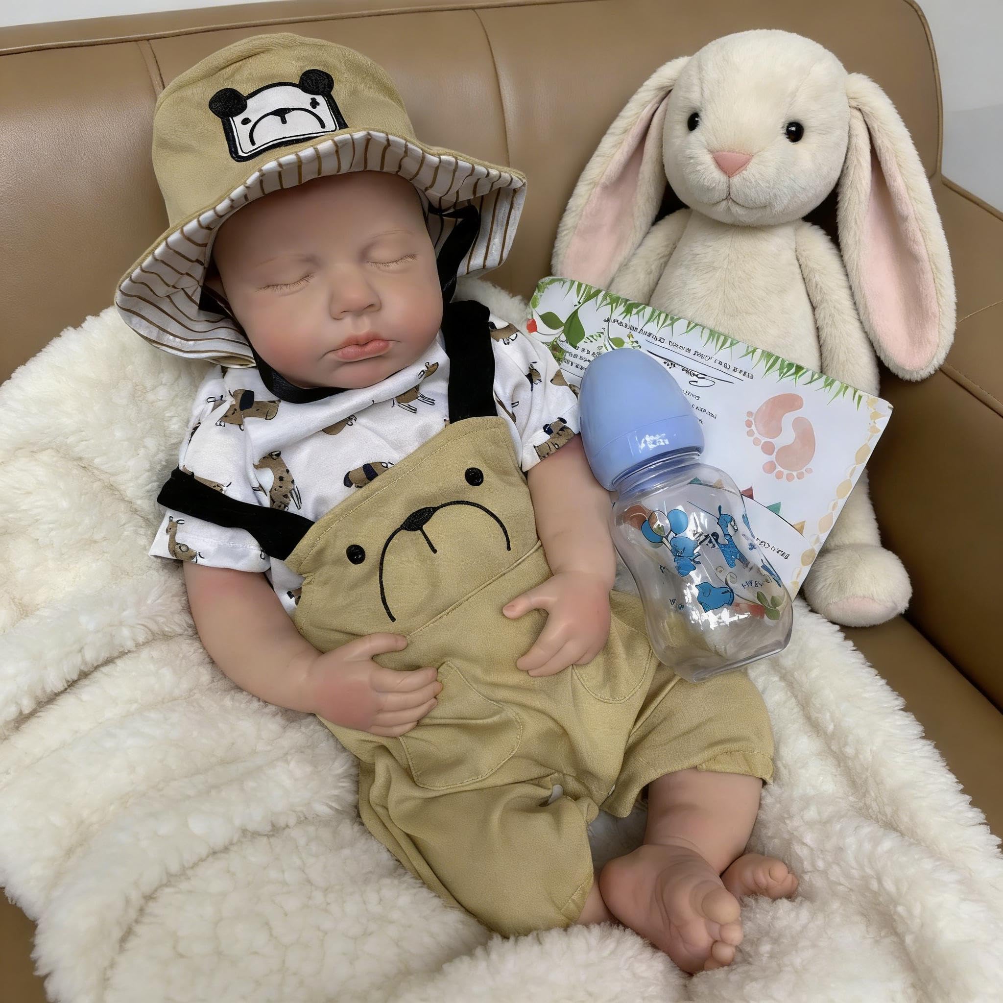 RXDOLL Reborn Baby Dolls silikonowe lalki na całe ciało, winylowe, chłopiec, realistyczne lalki dla niemowląt, w pełni silikonowe lalki dla niemowląt, które wyglądają prawdziwie realistycznie, z