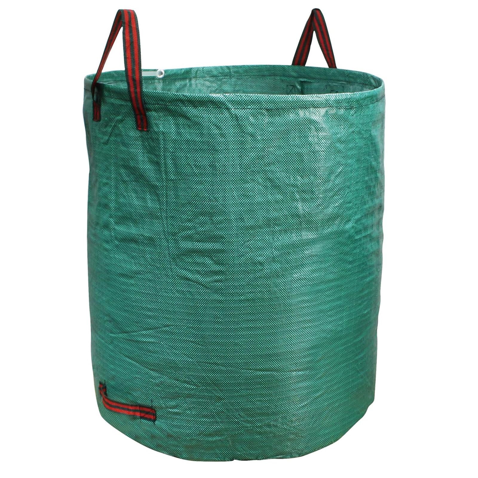 Bolsas de basura de jardín, contenedores de hojas de 79 n con 4 asas para recortes de ln, hierba, malezas y recogida de basura al aire libre, paquete de 6