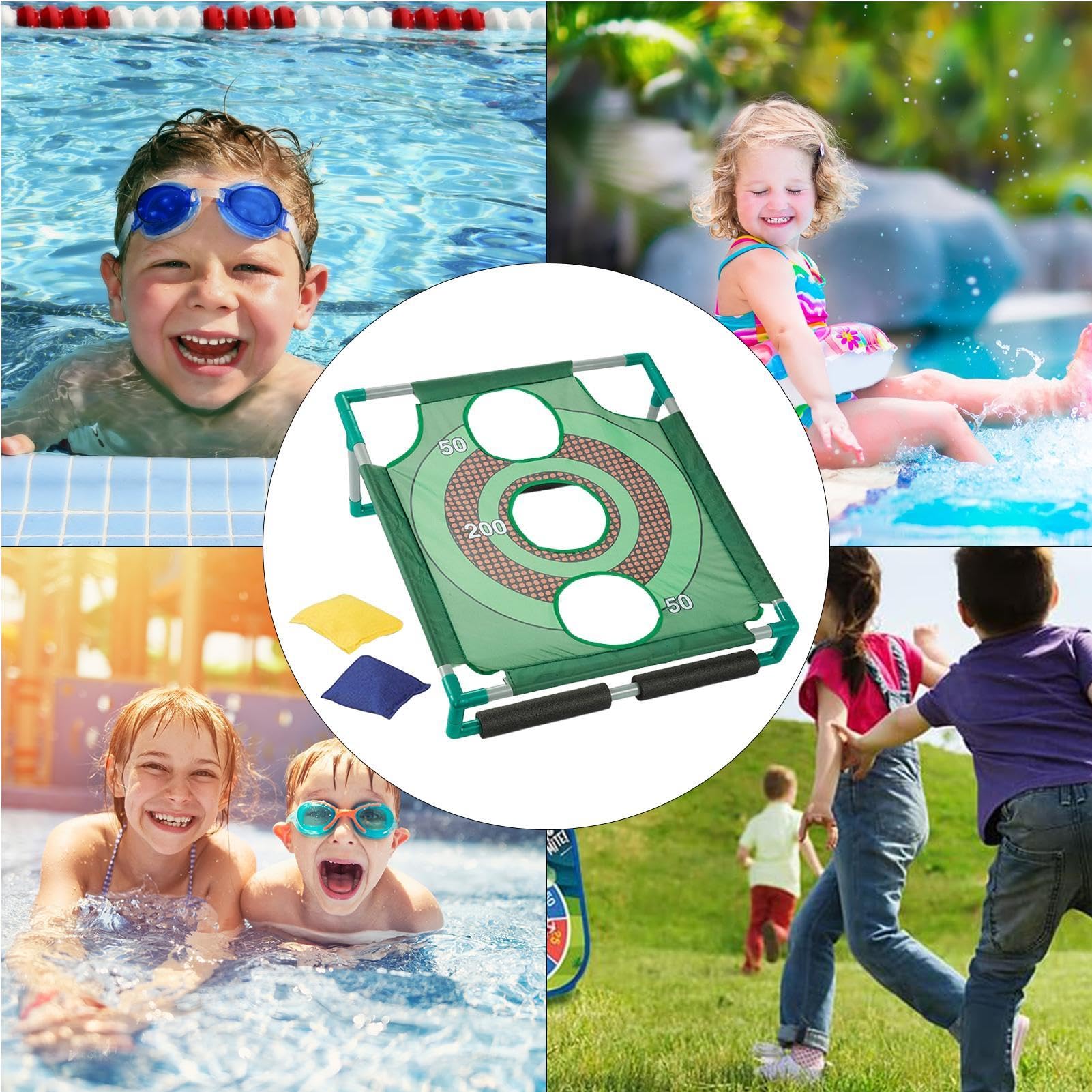 Jeu de Lancer de Plage, Jeu de Lancer de Pouf pour Adultes - Jeu de Plage en Plein air pour Adultes | Ensemble de Jeu de Lancer de Plage créatif et Unique, Jeux de Lancer d'intérieur et d'extérieur