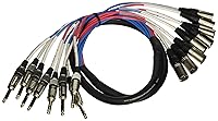 Vista 2 de Seismic Audio - SAXT-8x20M - Cable serpiente de 8 canales XLR macho a TRS de 1/4" de 20 pies