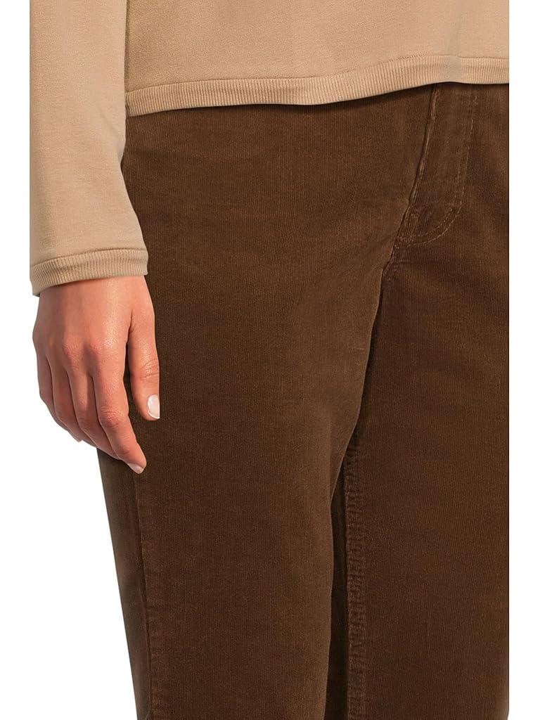 Brown KUT from the Kloth Petite Rachael High Rise Fab Ab Mom Regular Hem-long