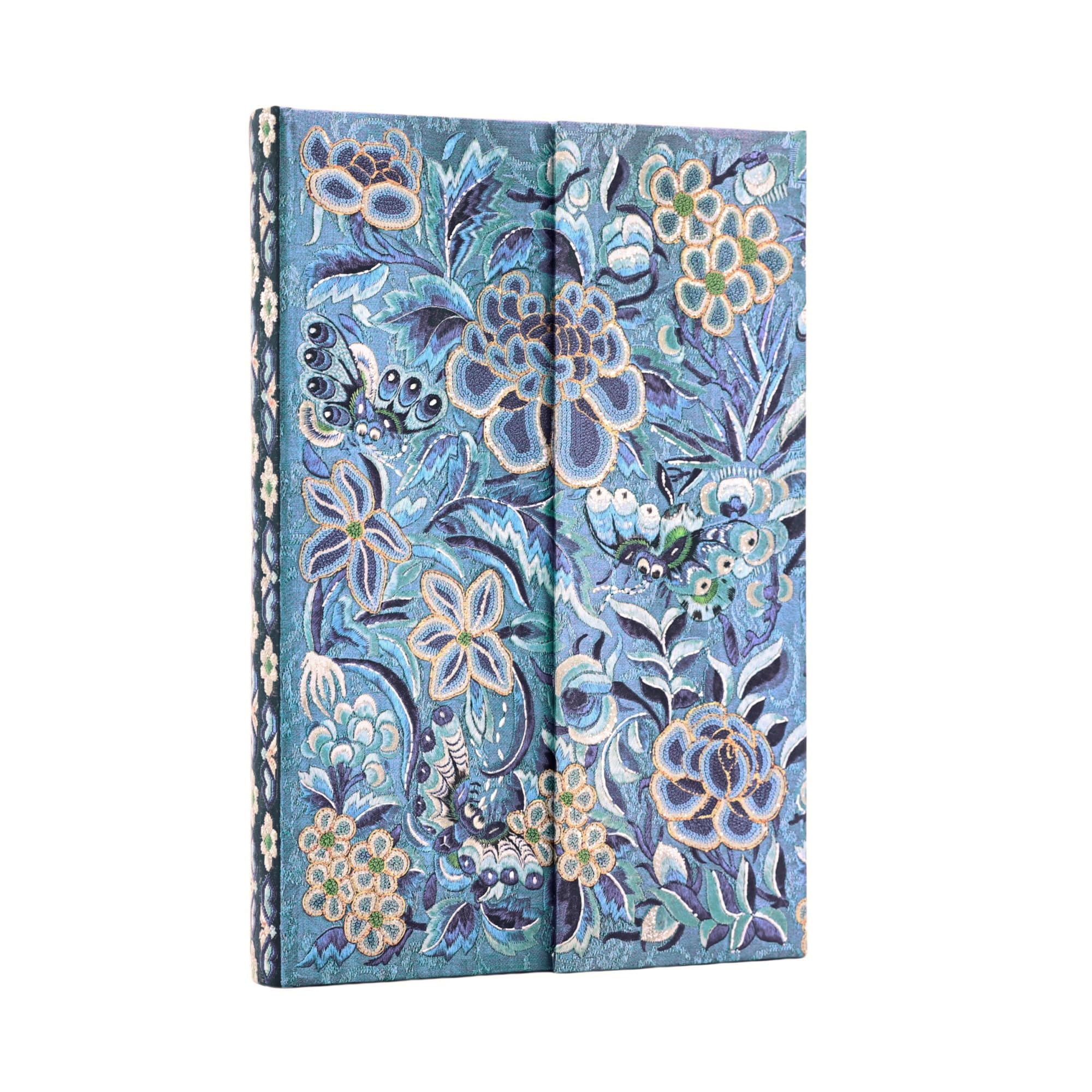 Carnet rigide Paperblanks Saule Bleu Mini Ligné 176p.