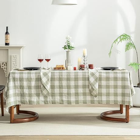 EVERLY Linen Tablecloth - Rectangular, 60x108