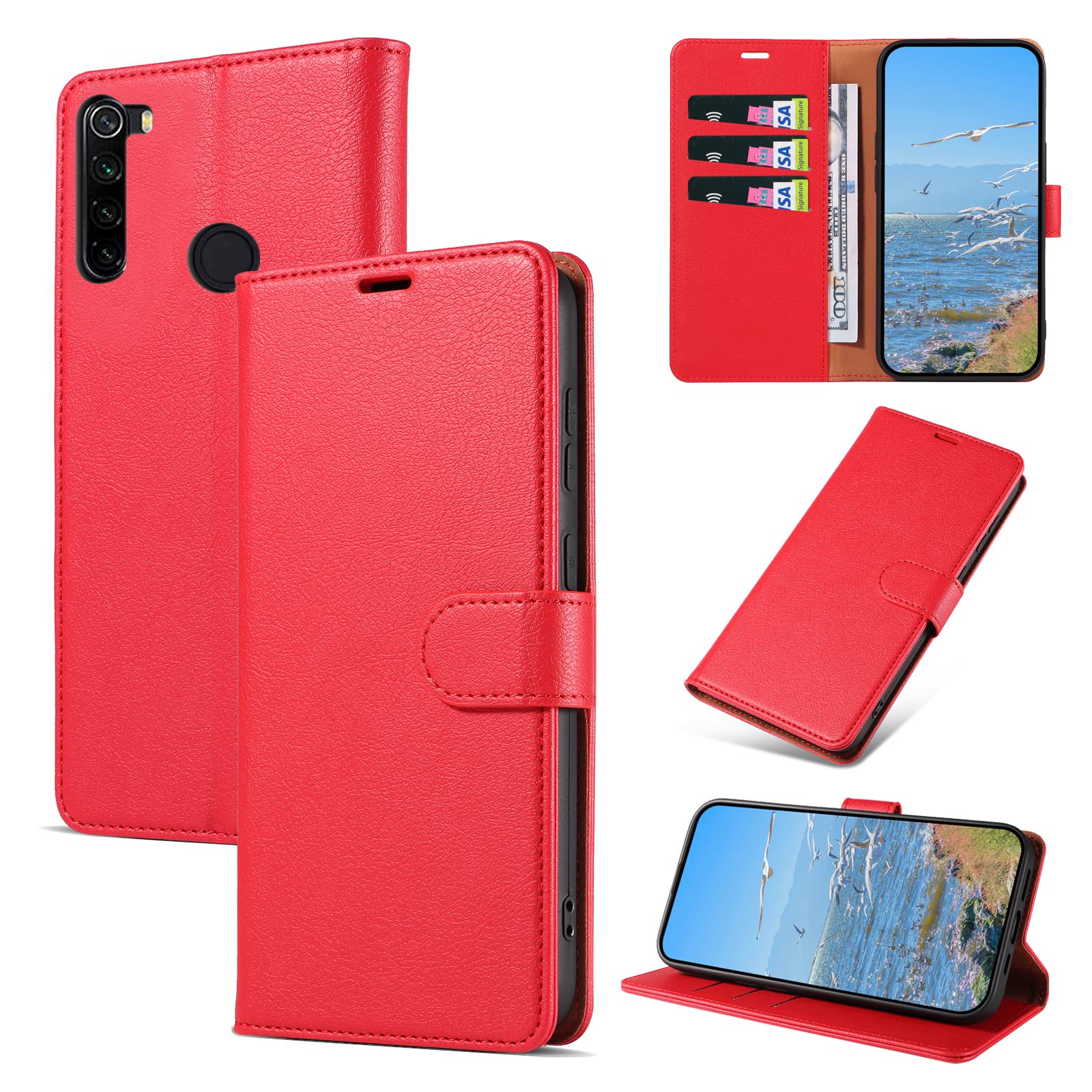 Asuwish Cover per Xiaomi Redmi Note 8 Pro con Pellicola Vetro Temperato